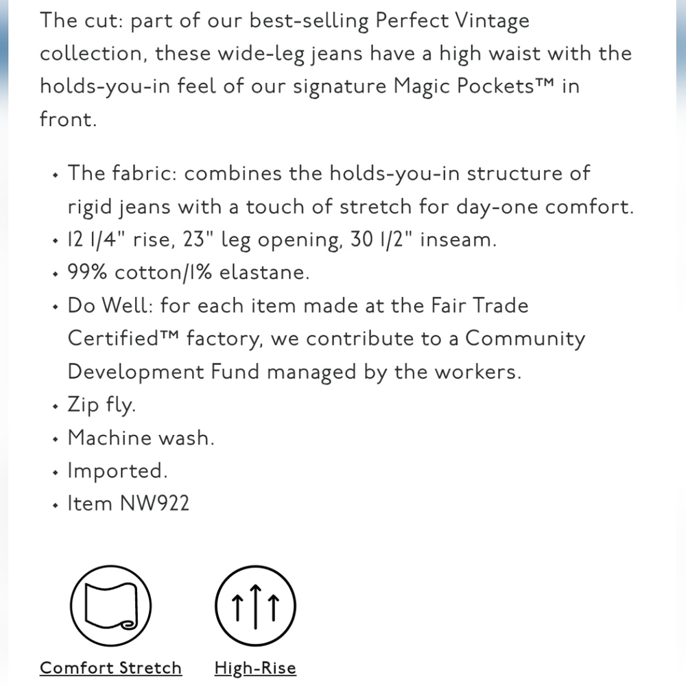 Madewell The Perfrct Vintage Wide-leg Jean - Harvey Wash + Comfort Stretch - Picture 6 of 9